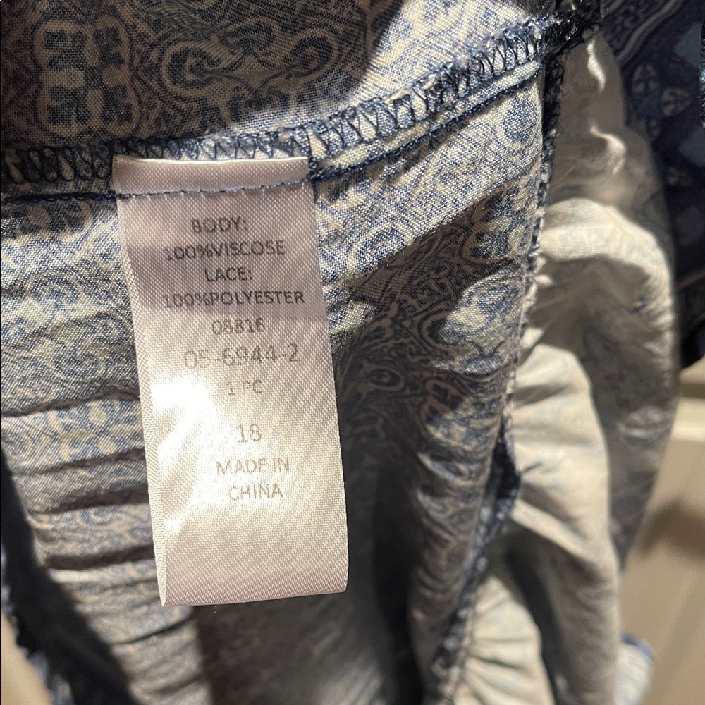 Avenue Blue and White Maxi Dress - Picture 11 of 12